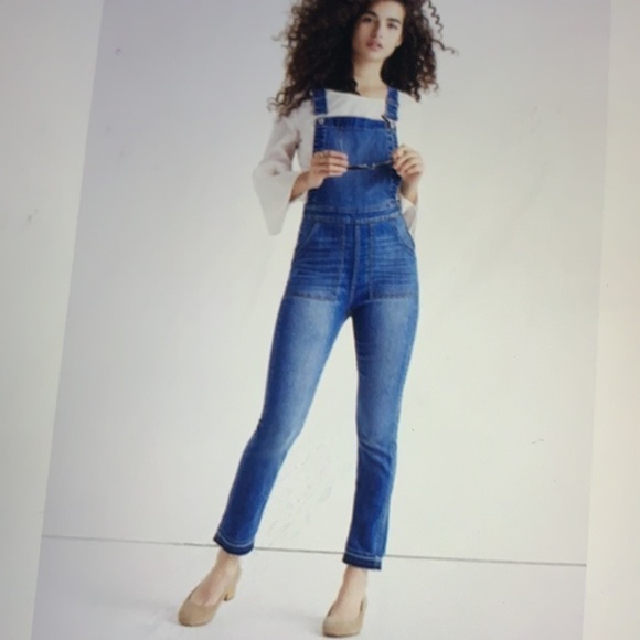 Madewell Skinny Overalls Drop Hem Edition XS - Picture 1 of 14